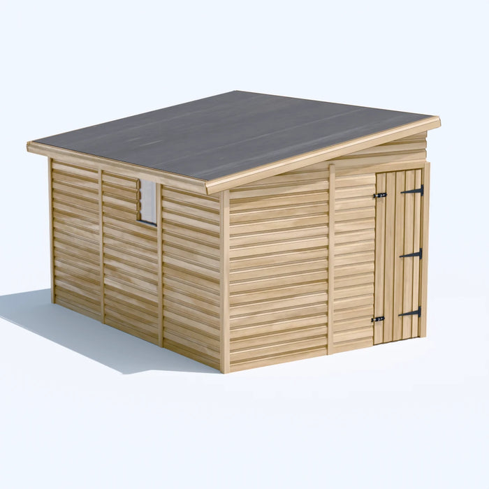 8x12ft Wooden Garden Shed | Windowed | Pent Roof
