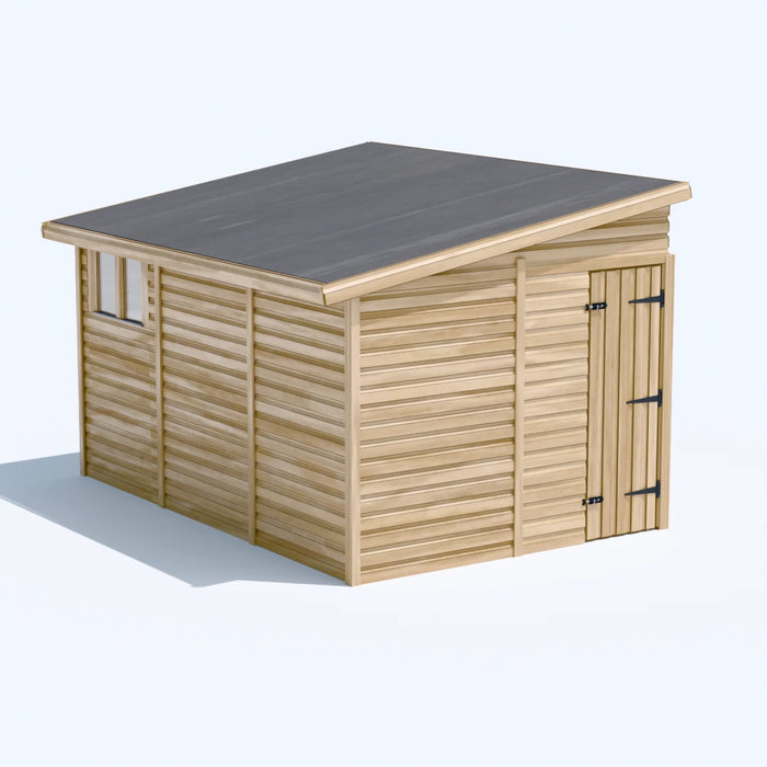 8x12ft Wooden Garden Shed | Windowed | Pent Roof