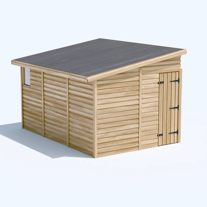 8x12ft Wooden Garden Shed | Windowed | Pent Roof