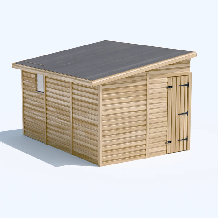 8x12ft Wooden Garden Shed | Windowed | Pent Roof