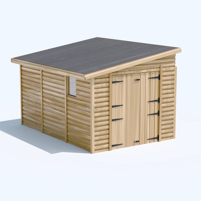 8x12ft Wooden Garden Shed | Windowed | Pent Roof