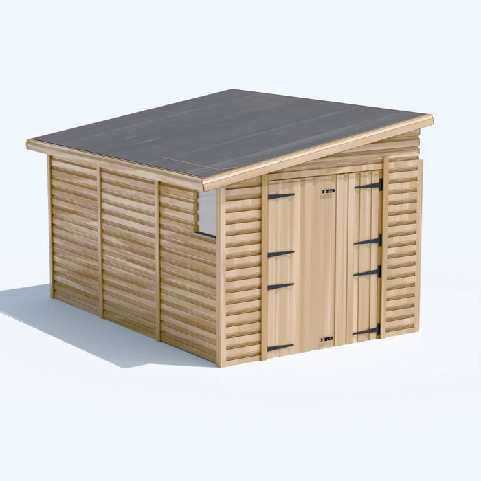 8x12ft Wooden Garden Shed | Windowed | Pent Roof
