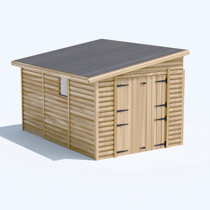 8x12ft Wooden Garden Shed | Windowed | Pent Roof