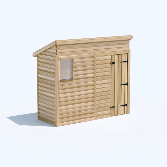 8x3ft Wooden Garden Shed | Windowed | Pent Roof