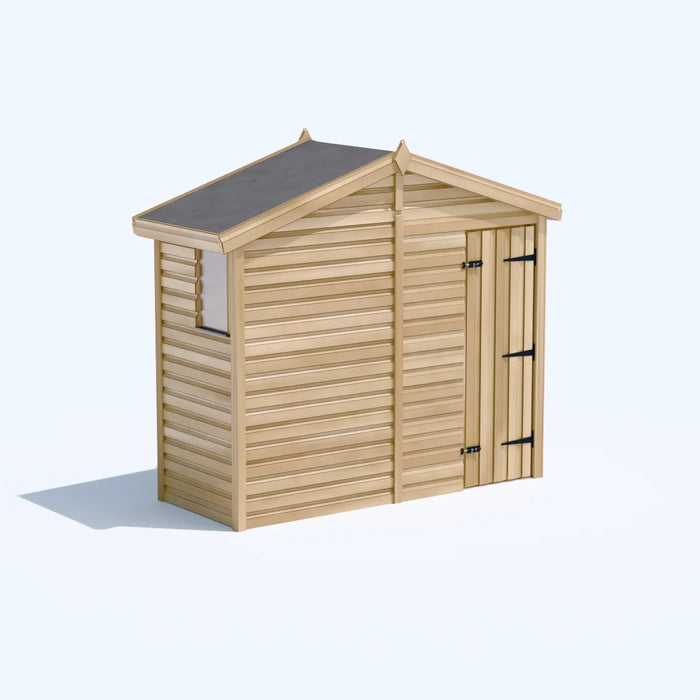 8x3ft Wooden Garden Shed | Windowed | Apex Roof