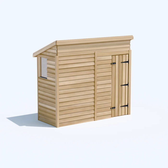 8x3ft Wooden Garden Shed | Windowed | Pent Roof