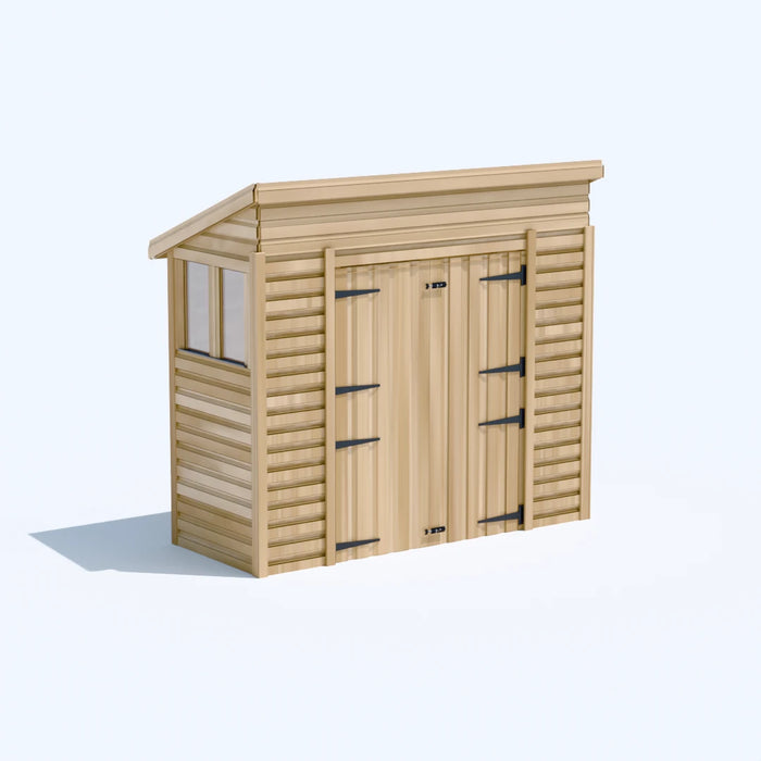 8x3ft Wooden Garden Shed | Windowed | Pent Roof