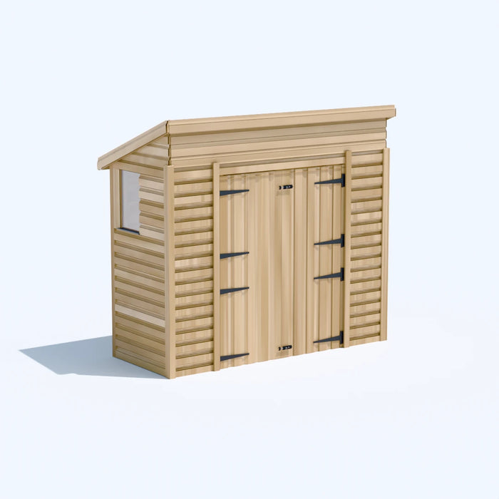 8x3ft Wooden Garden Shed | Windowed | Pent Roof