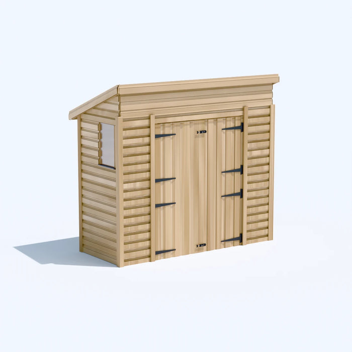 8x3ft Wooden Garden Shed | Windowed | Pent Roof
