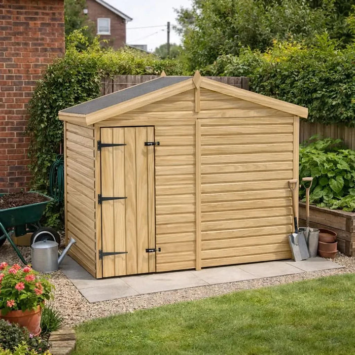8x3ft Wooden Garden Shed | Windowless | Apex Roof