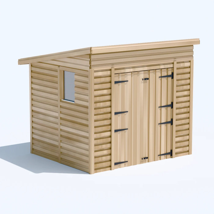 8x6.5ft Wooden Garden Shed | Windowed | Pent Roof