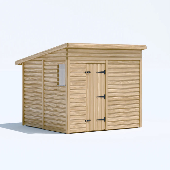 8x8ft Wooden Garden Shed | Windowed | Pent Roof
