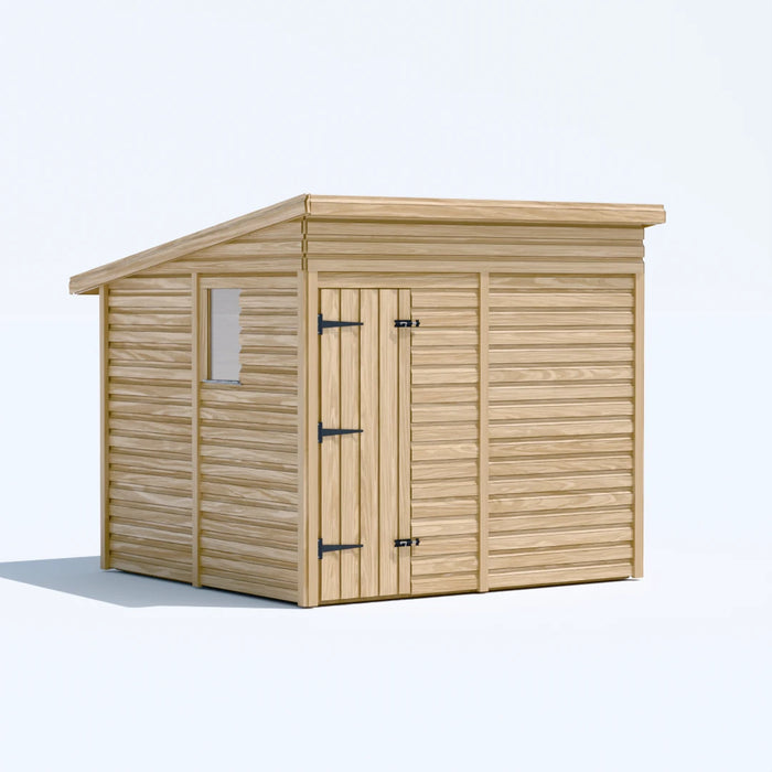 8x8ft Wooden Garden Shed | Windowed | Pent Roof