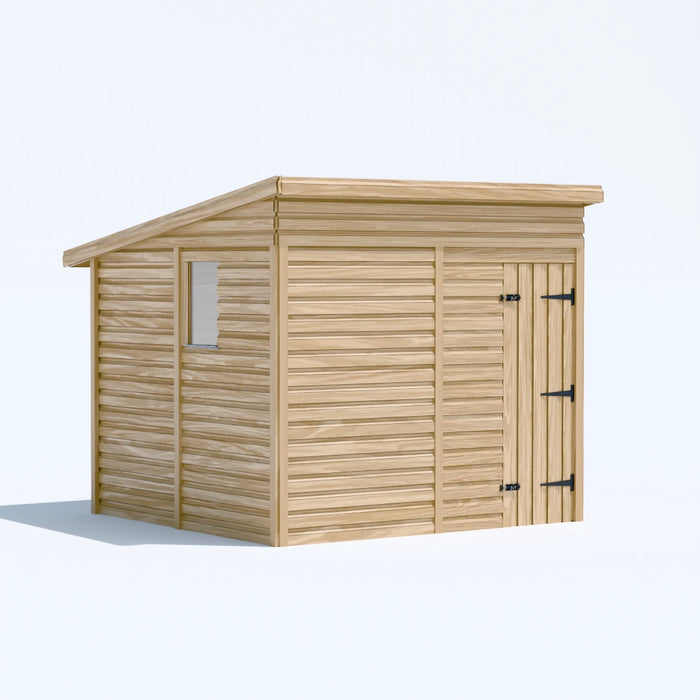 8x8ft Wooden Garden Shed | Windowed | Pent Roof