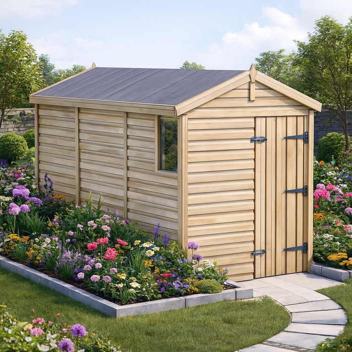 5x12ft Wooden Garden Shed | Windowed | Apex Roof
