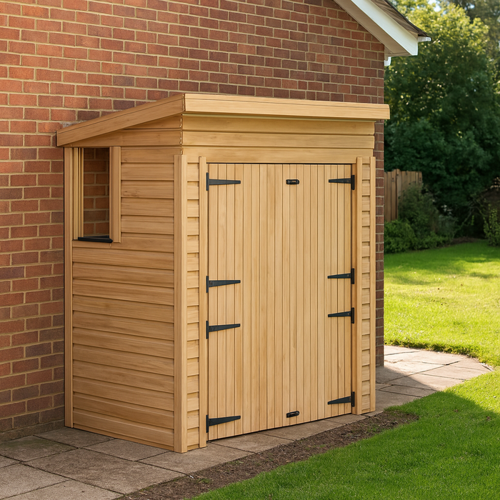 5x6.5ft Wooden Garden Shed | Windowed | Pent Roof
