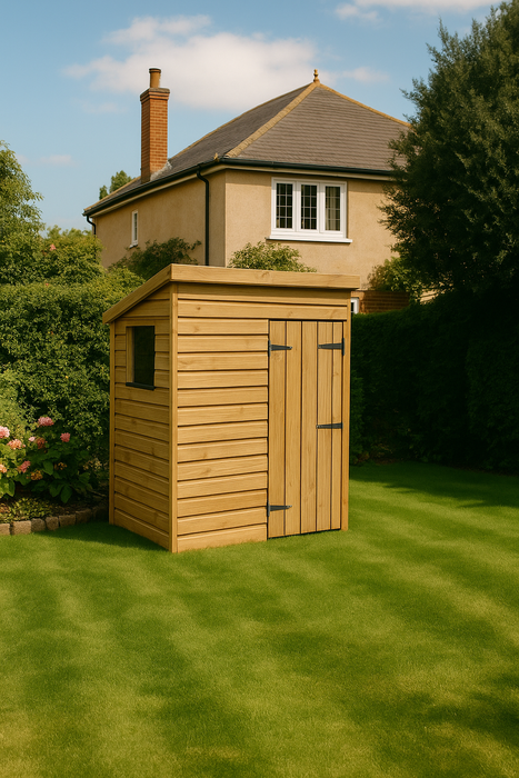5x3ft Wooden Garden Shed | Windowed | Pent Roof