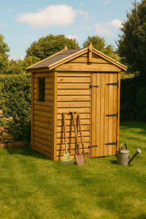 5x3ft Wooden Garden Shed | Windowed | Apex Roof