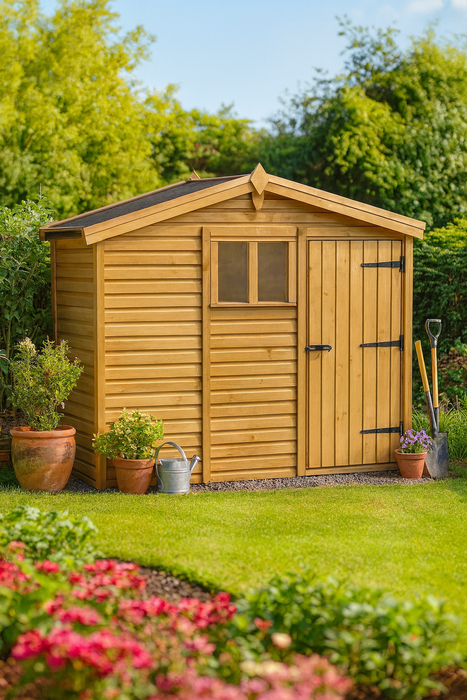 10x3ft Wooden Garden Shed | Windowed | Apex Roof