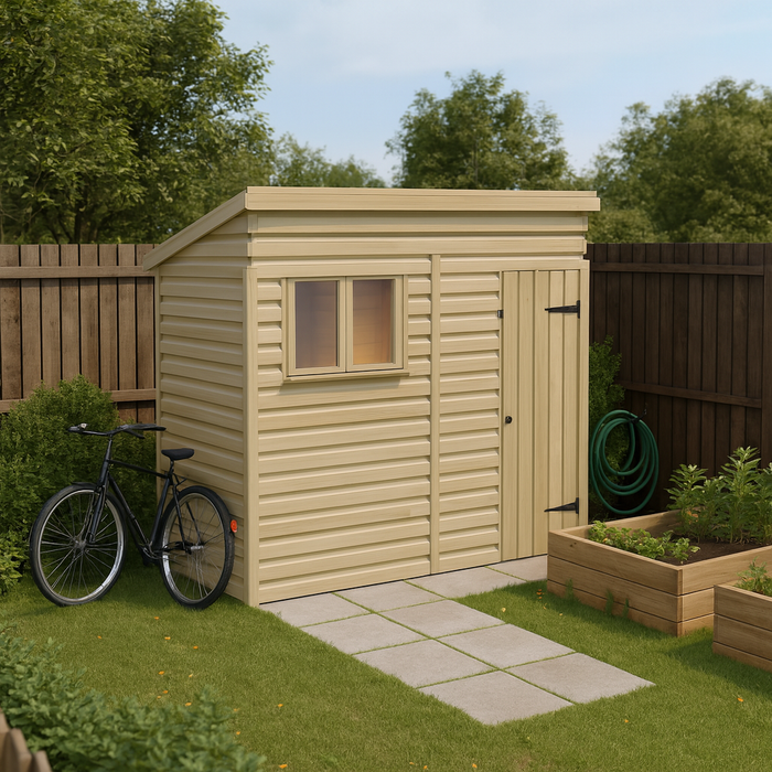 6x3ft Wooden Garden Shed | Windowed | Pent Roof