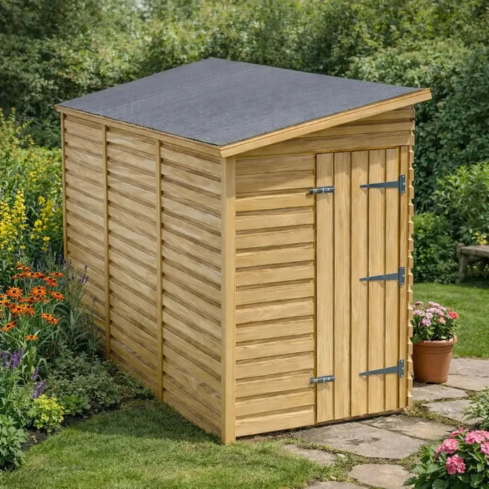 4x12ft Wooden Garden Shed | Windowless | Pent Roof